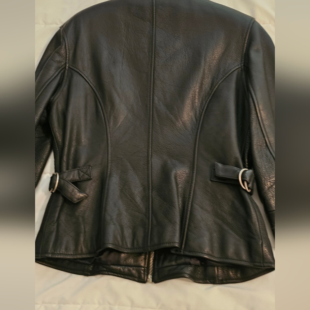 Wilson real leather moto jacket small - Picture 5 of 8